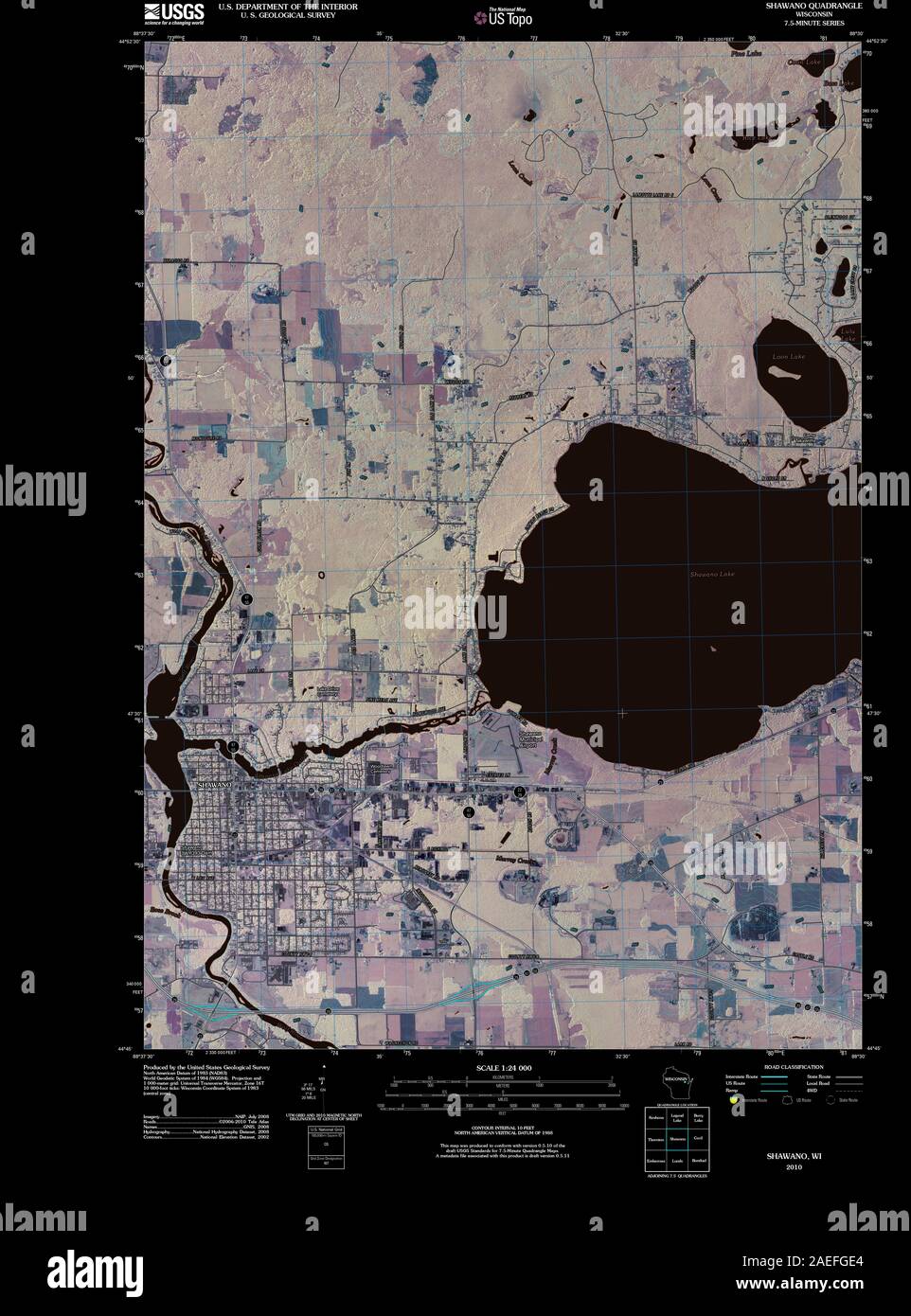 Shawano Map Map of shawano hi-res stock photography and images - Alamy