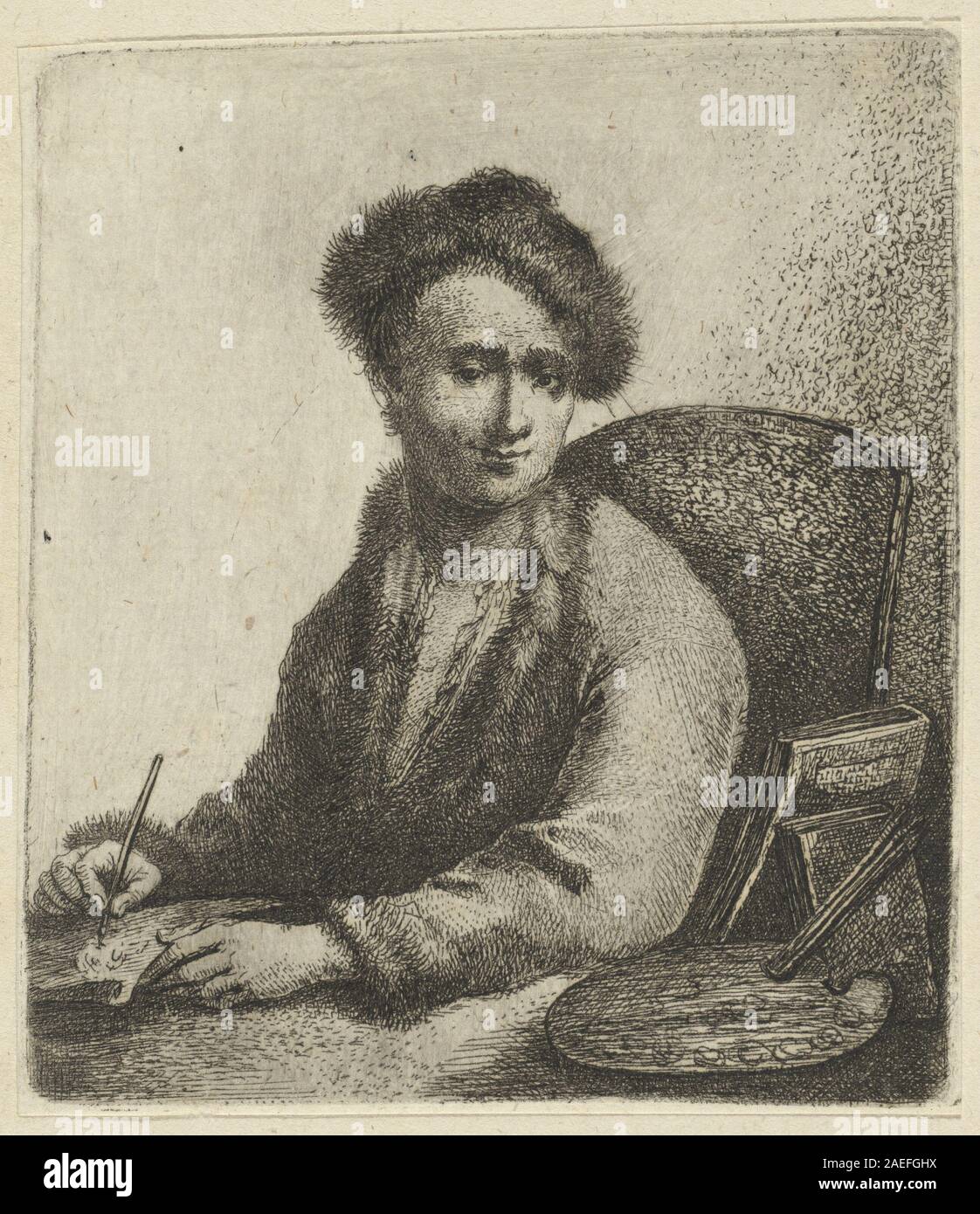 Johann Andreas Benjamin Nothnagel, Self-Portrait, c 1770 Self-Portrait; c. 1770 Stock Photo