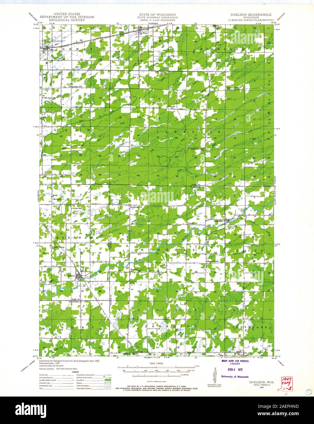 WI Sheldon 503525 1947 48000 Restoration Stock Photo Alamy