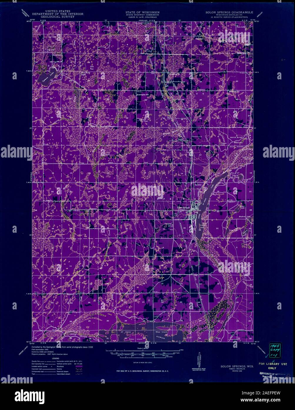Map of solon springs hires stock photography and images Alamy