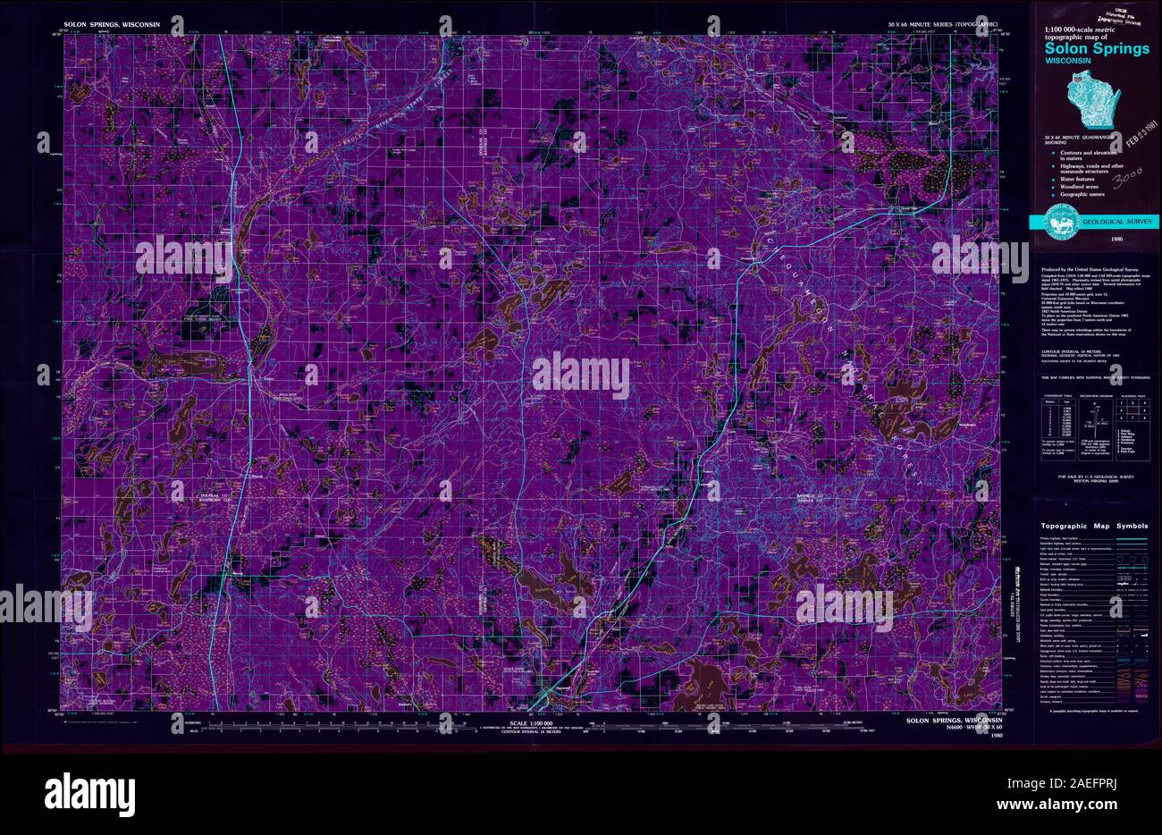 Map of solon springs hires stock photography and images Alamy