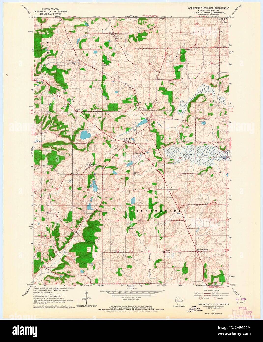 WI Springfield Corners 800615 1962 24000 Restoration Stock Photo Alamy