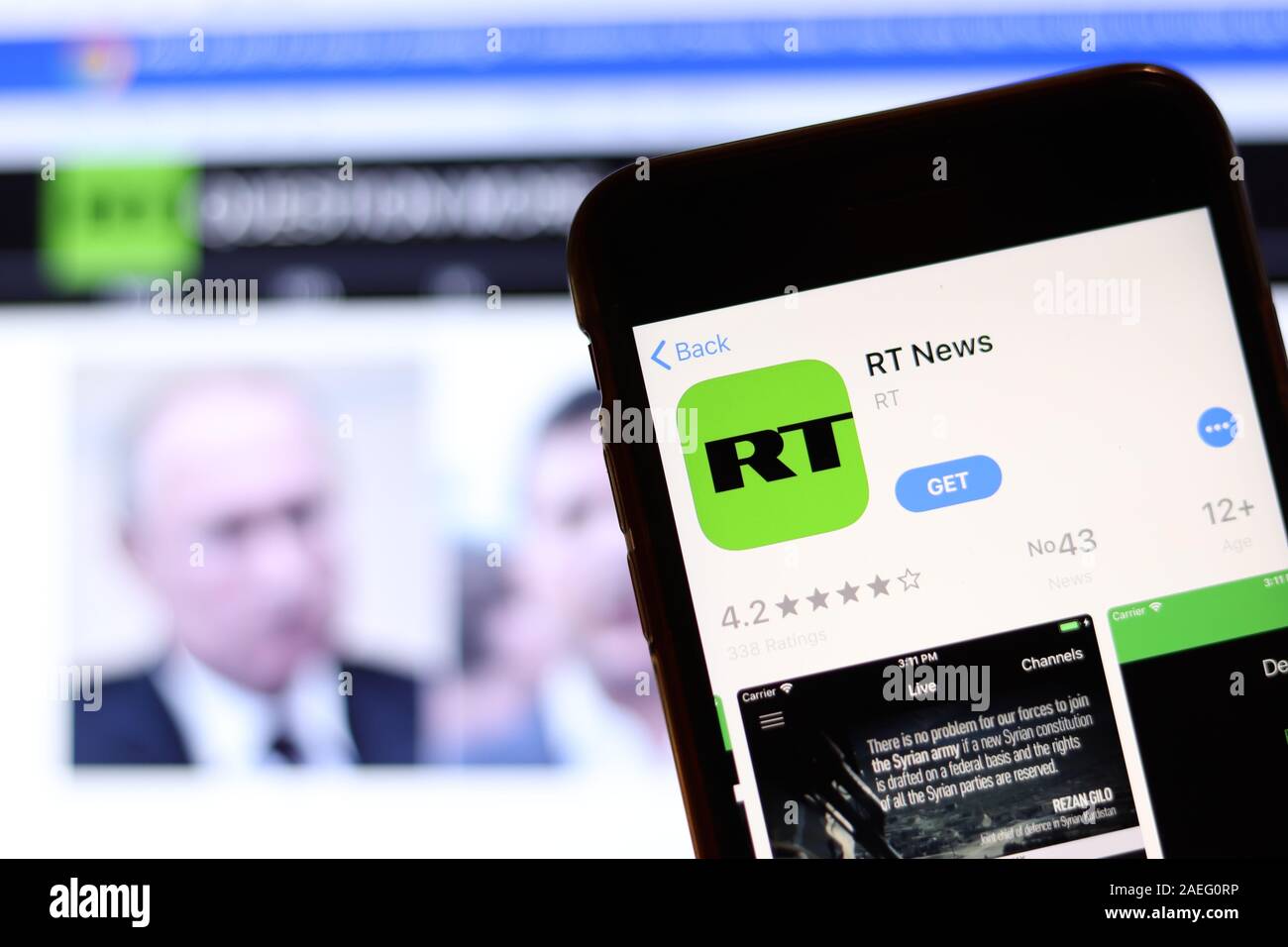 Rt news app hires stock photography and images Alamy