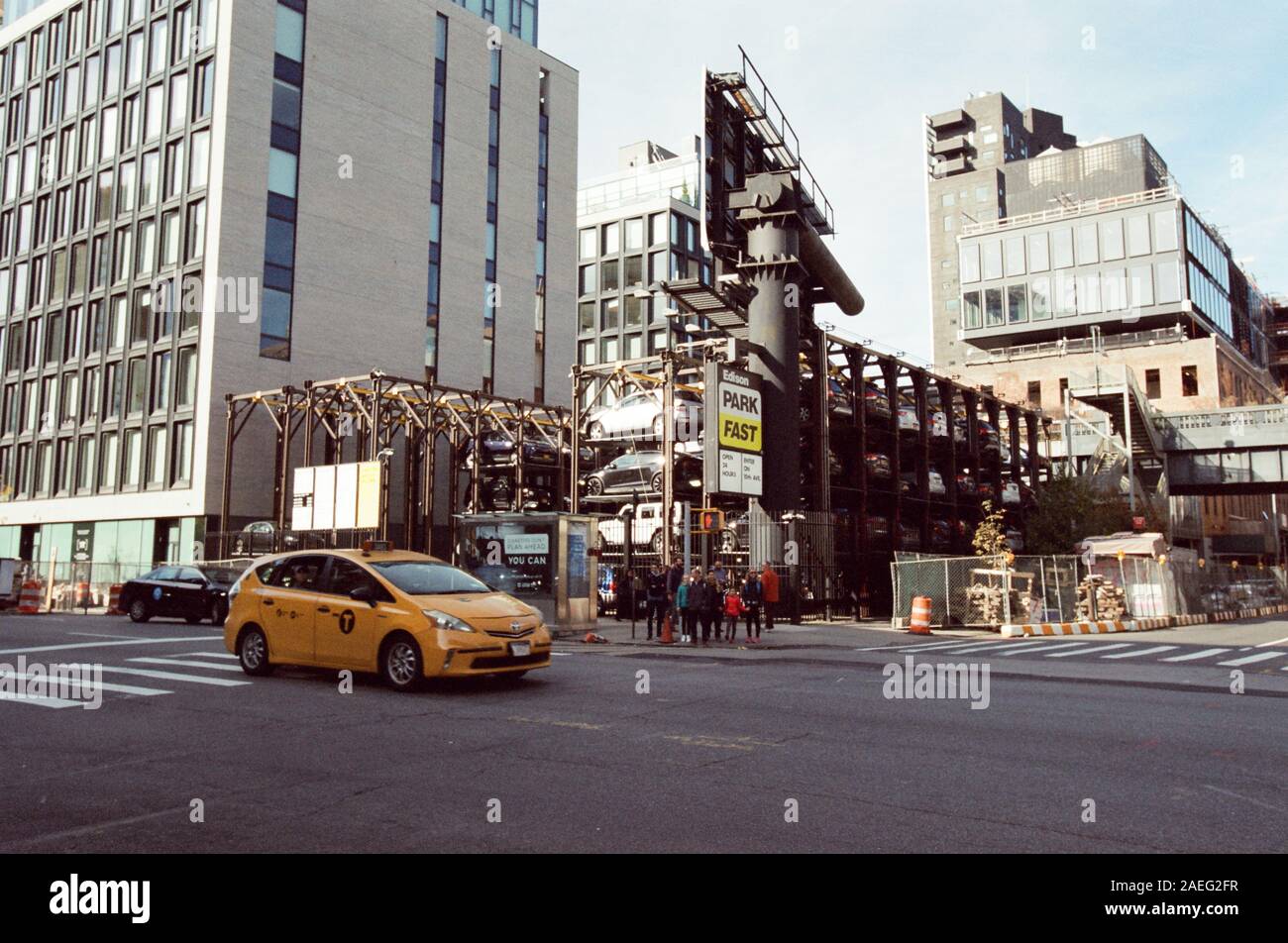 Park Fast car lot, Automated car park Chelsea, New York City, United
