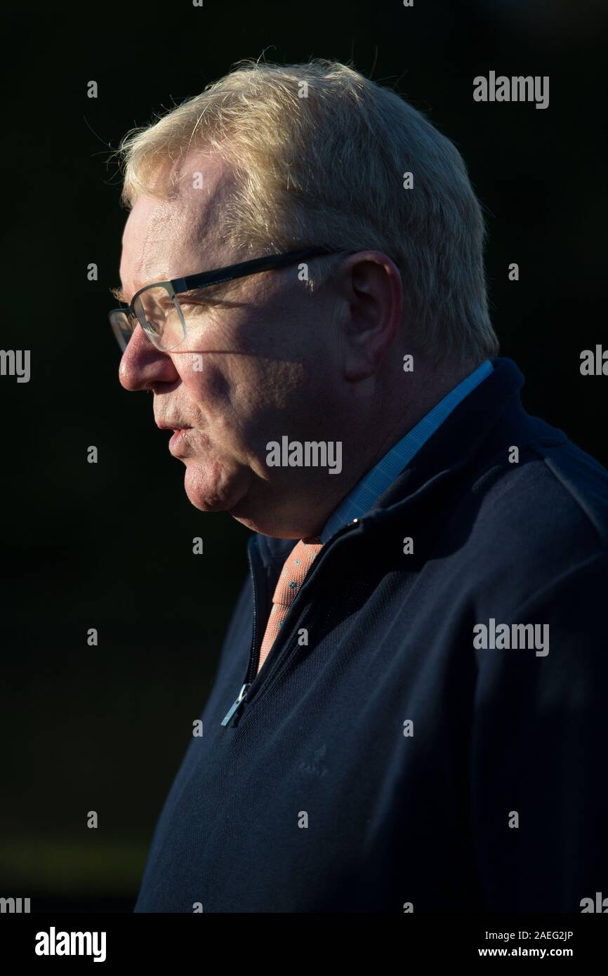 Glasgow, Scotland, UK. 9 December 2019.  Pictured: Jackson Carlaw MSP - Interim Leader of the Scottish Conservative and Unionist Party. In the lead to polling day on the 12th December, Scottish Tory Leader, Jackson Carlaw is seen campaigning with their new campaign trailer, “SHE’S HAD HER SAY, NOW YOU HAVE YOURS.” Credit: Colin Fisher/Alamy Live News. Stock Photo