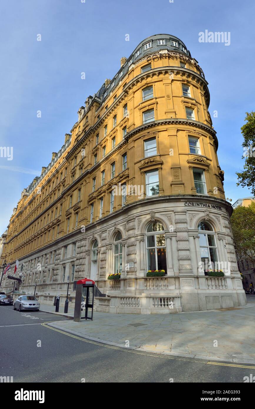 Corinthia Hotel, Whitehall Place, Westminster, London, United Kingdom Stock Photo