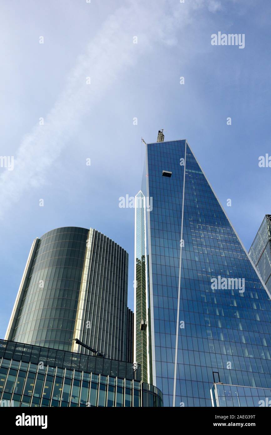 52 Lime Street (The Scalpel) and the Willis building, City of London, United Kingdom Stock Photo