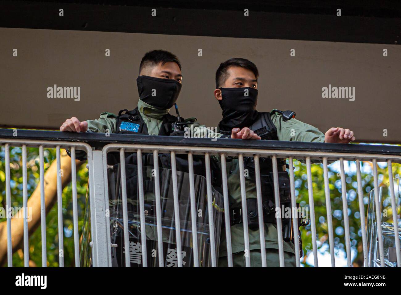 On December 8, 2019, organizers of a pro-democracy march say over 800,000 filled the streets of Hong Kong, as the anti-government protests hit the six-month milestone. Although stand-offs with the police became tense, it never escalated to the degree Hong Kong has seen recently.  (Photo by Michael Nigro/Pacific Press) Stock Photo