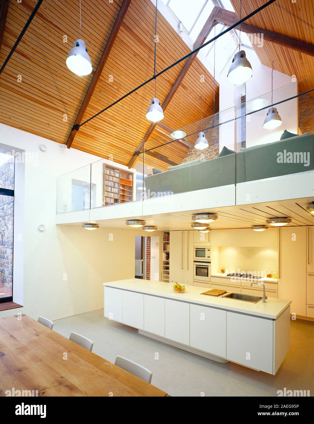 Architecture Modern Residential Interior With Kitchen Diner