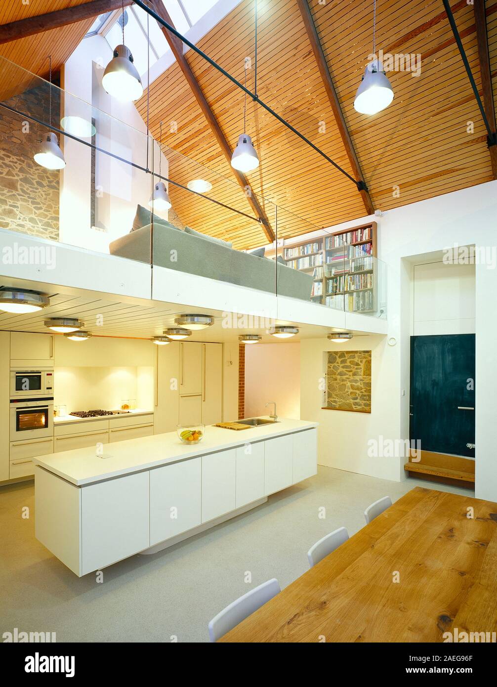 Architecture Modern Residential Interior With Kitchen Diner