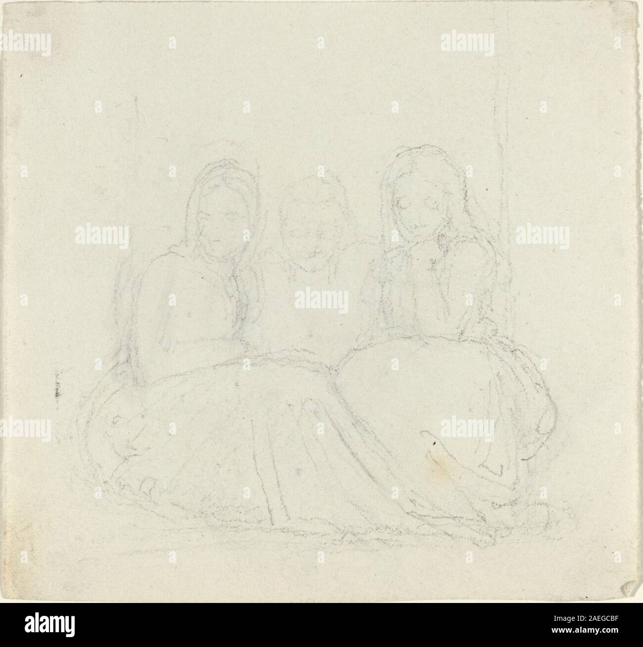 Three seated female figures hi-res stock photography and images - Alamy