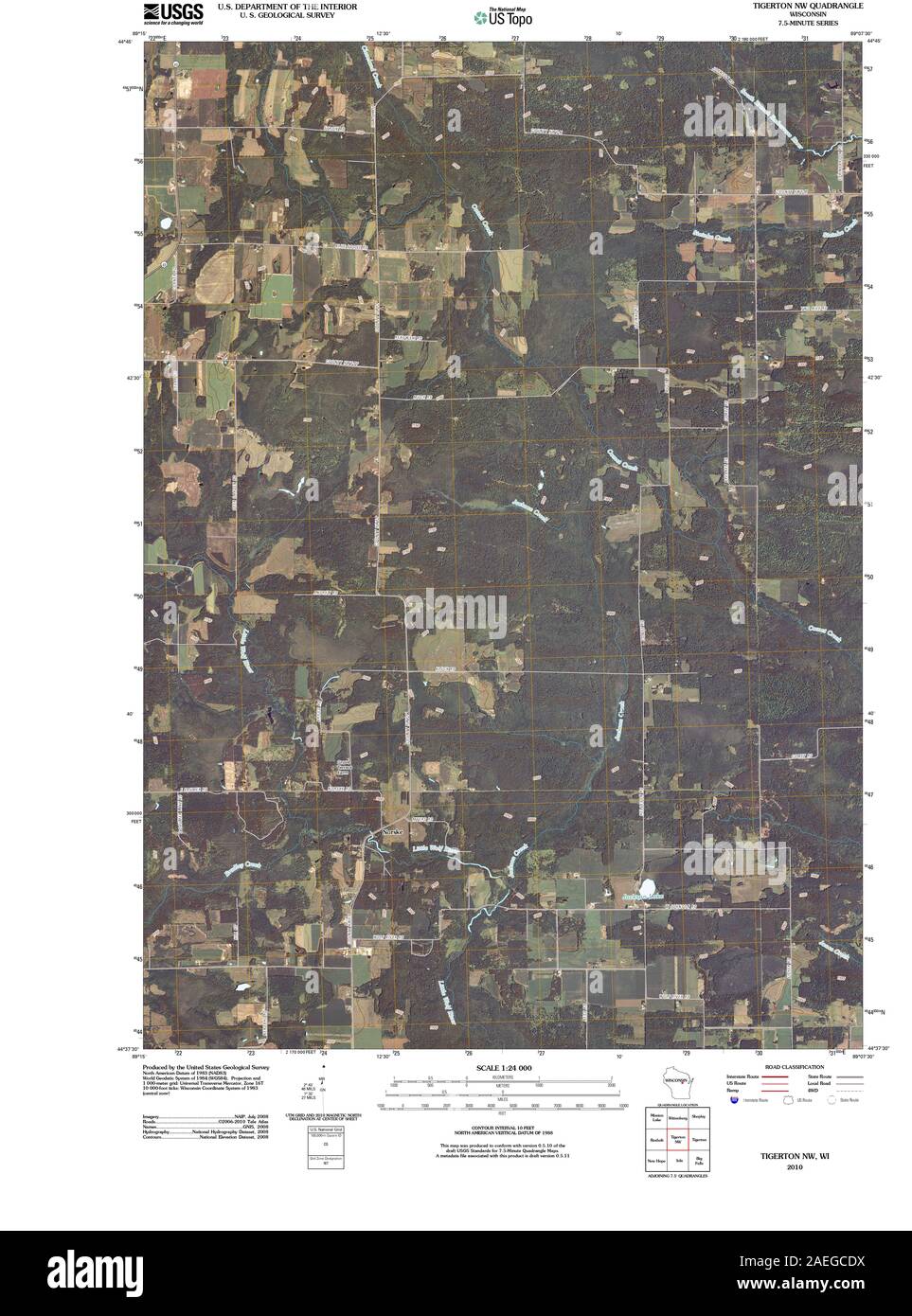 Tigerton map hires stock photography and images Alamy