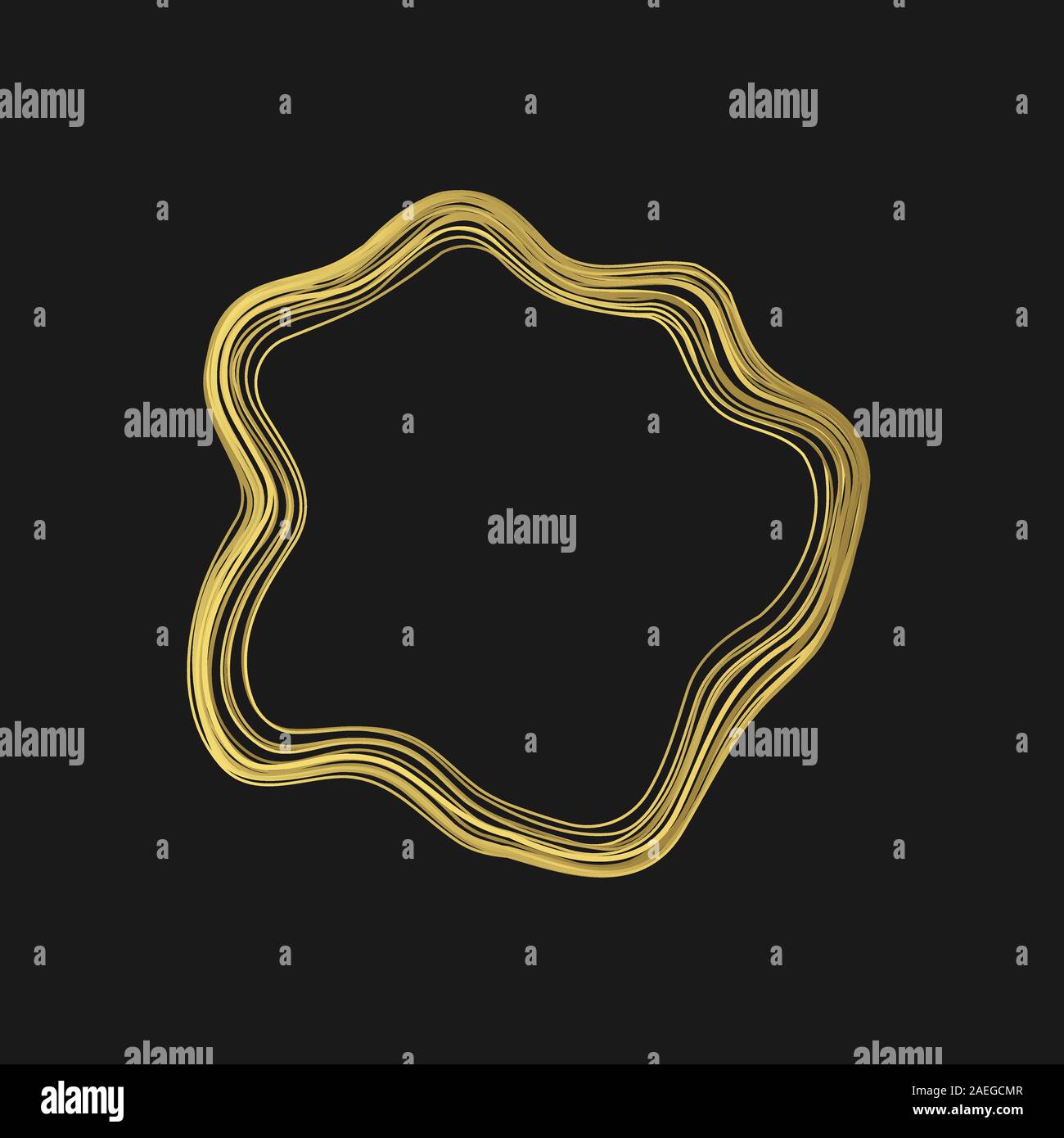 Golden abstract shape Stock Vector Image & Art - Alamy
