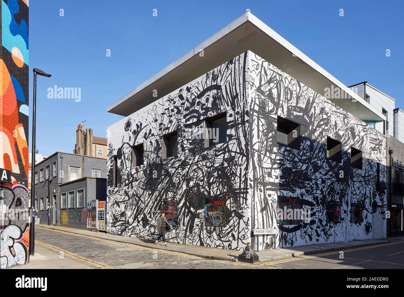 Corner elevatio of Dirty House. Dirty House, London, United Kingdom