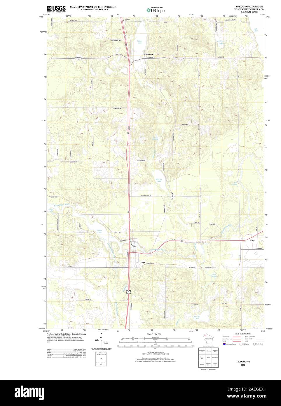 Map of trego hires stock photography and images Alamy