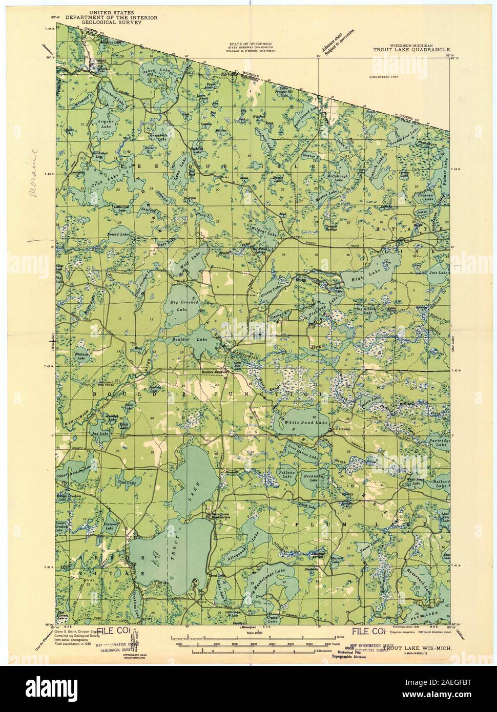 Map of trout lake hires stock photography and images Alamy