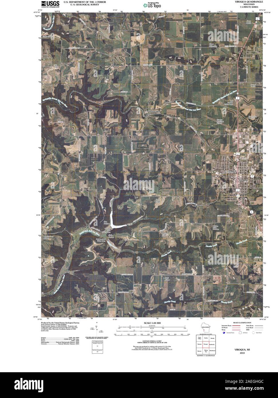 Viroqua map hires stock photography and images Alamy