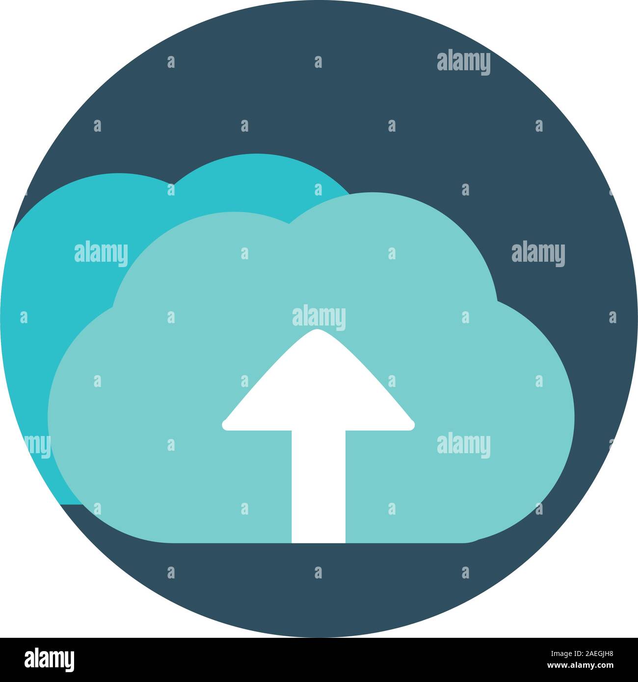 digital marketing cloud computing upload data vector illustration Stock ...