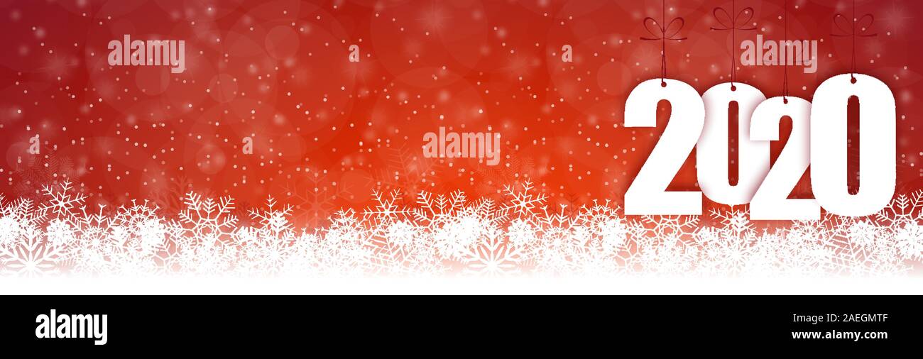Eps 10 Panorama Banner Background With Snow Fall Light Effects