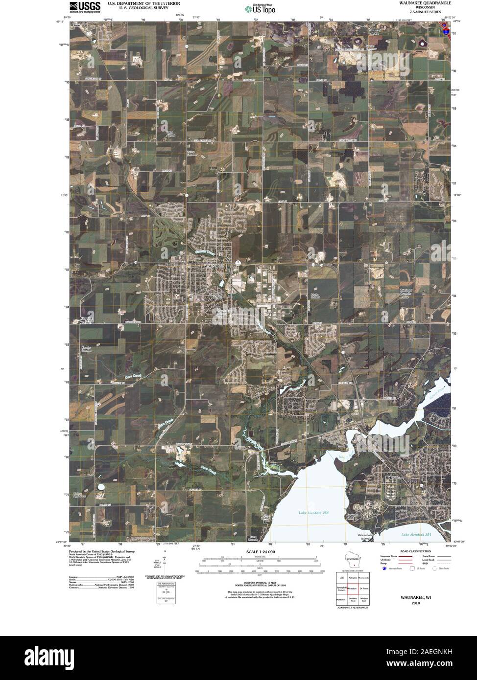 Map of waunakee hi-res stock photography and images - Alamy