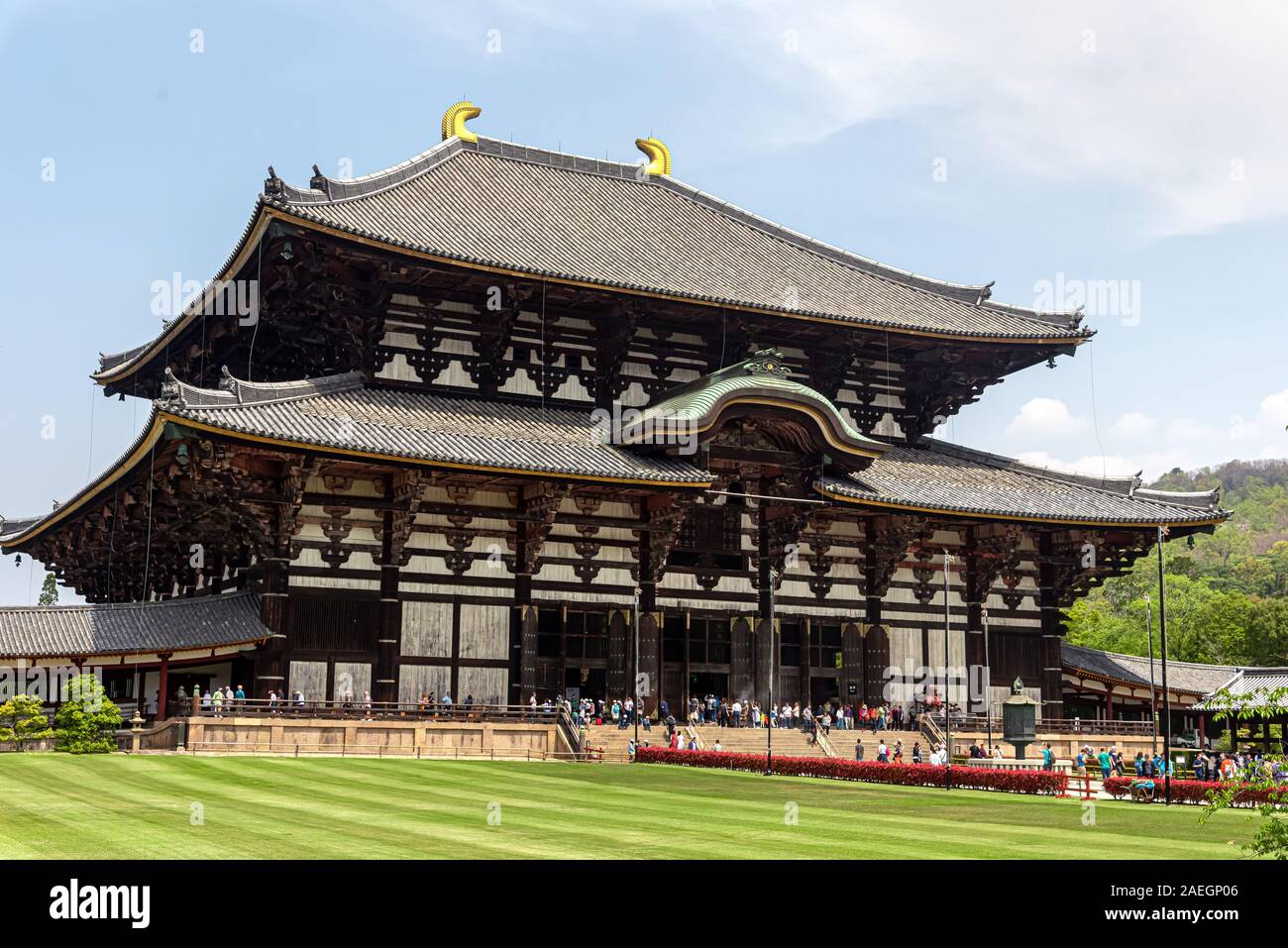 April 22, 2019 Great Buddha Hall part of the buddhist Todaiji temple
