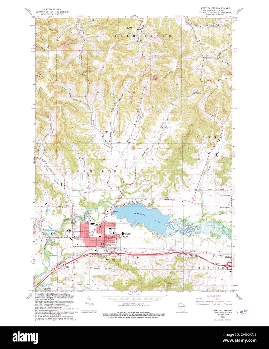West salem map Cut Out Stock Images & Pictures Alamy