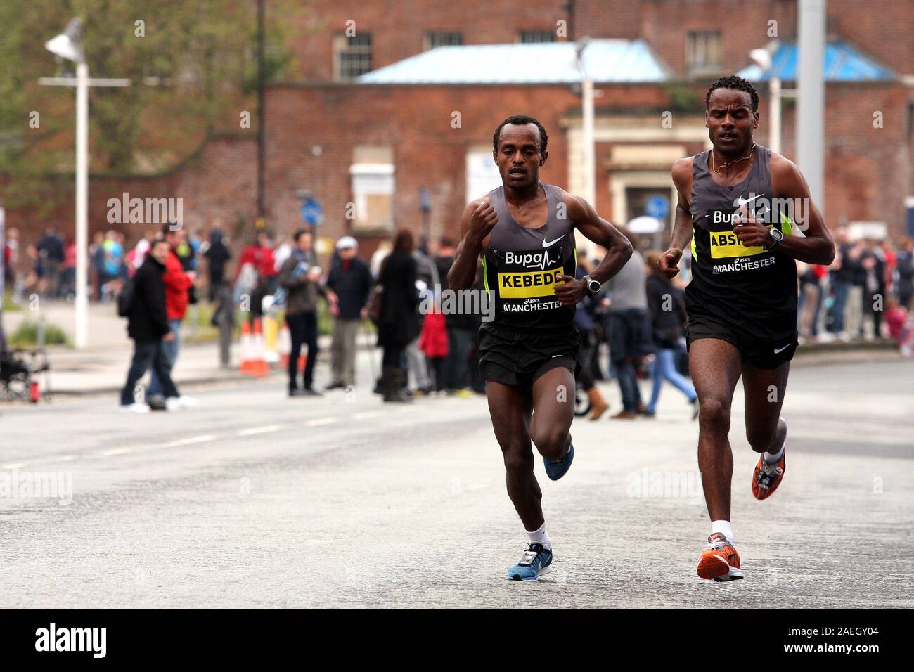 Tsegay Kebede & Ayele Abshero, Great Manchester Run 2012 Stock Photo