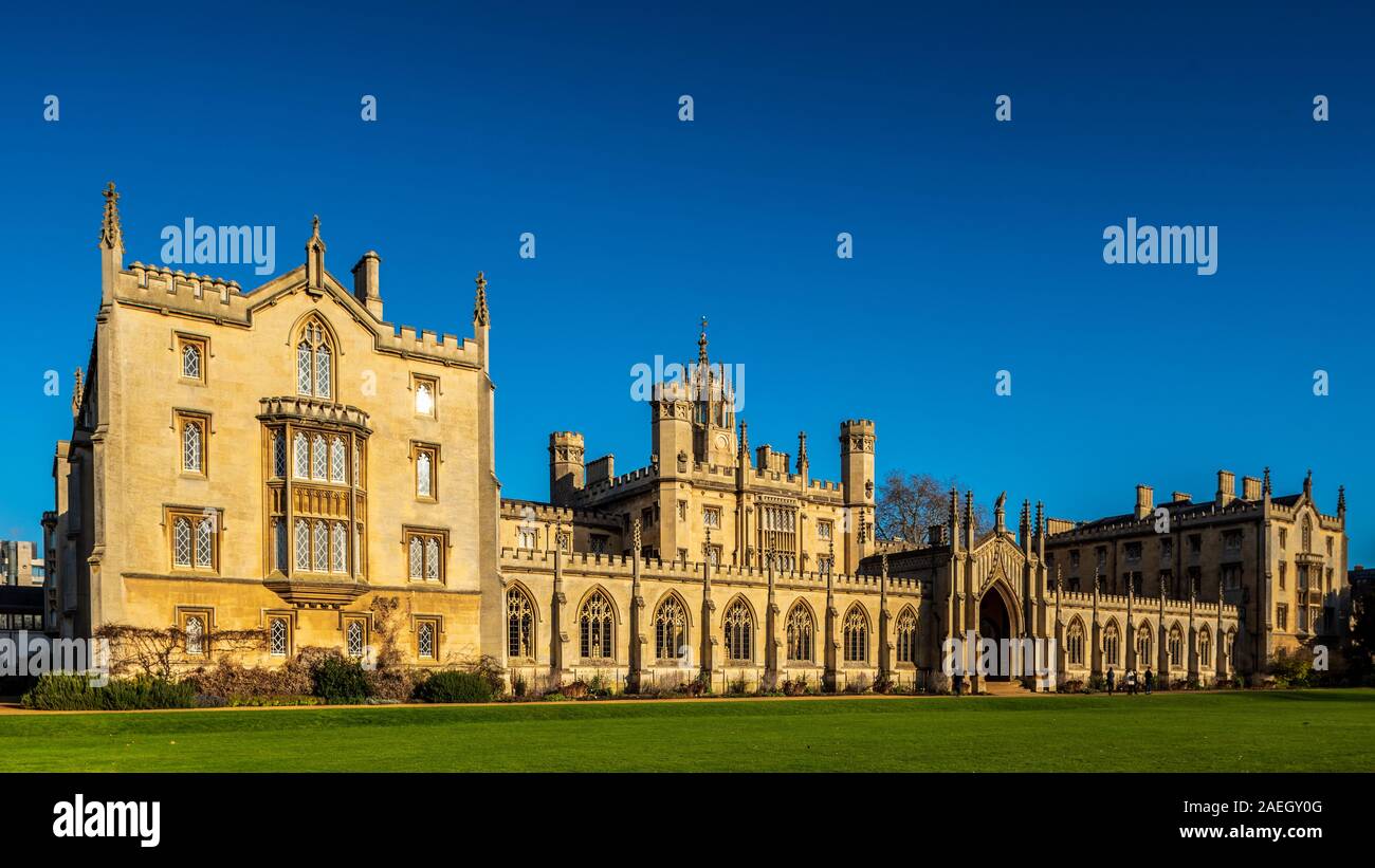 New Court St Johns College Cambridge. Founded 1511, New Court was built built between 1826 and 1831. Architects Thomas Rickman & Henry Hutchinson Stock Photo