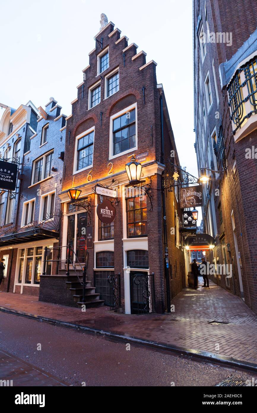 Restaurant d'Vijff Vlieghen, Amsterdam Stock Photo Alamy