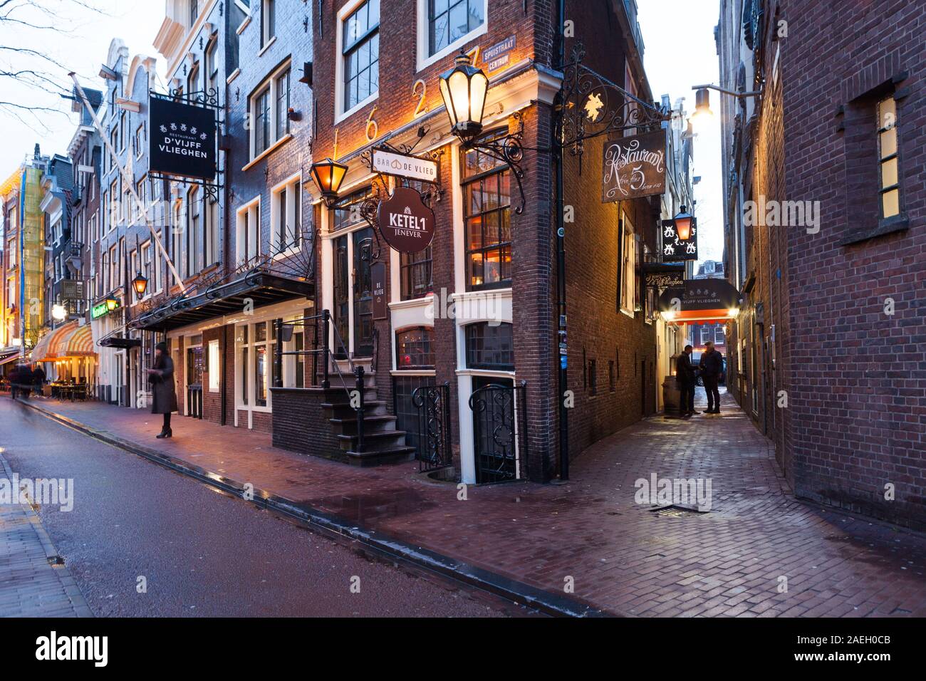 Restaurant d'Vijff Vlieghen, Amsterdam Stock Photo Alamy