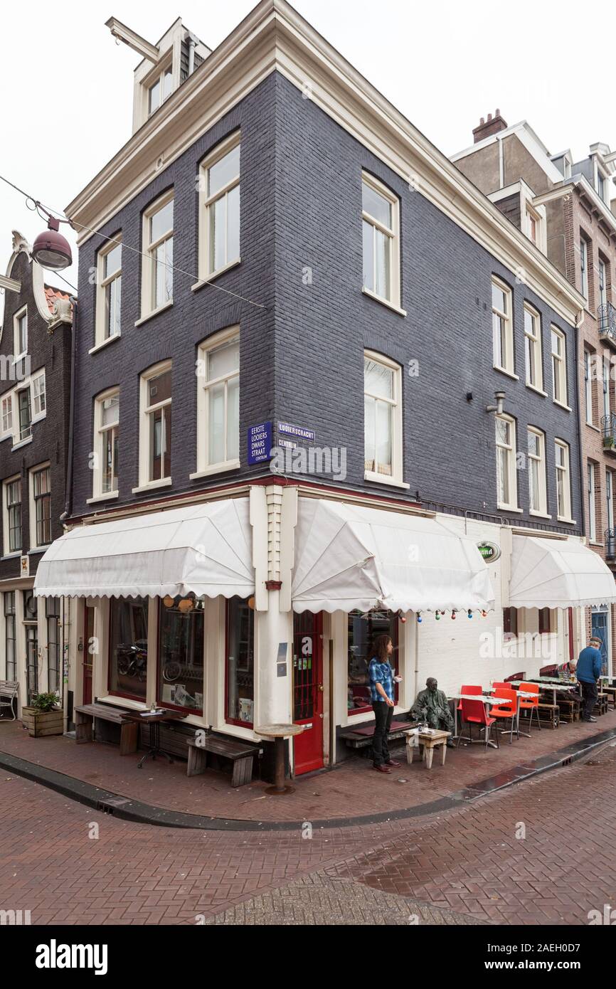 Festina Lente bar, restaurant, Amsterdam, Netherlands Stock Photo