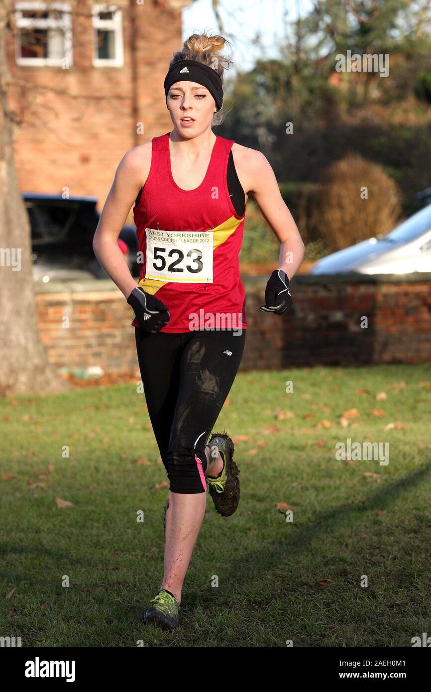 Alexandra Bell, 2012 West Yorkshire Cross Country League Stock Photo