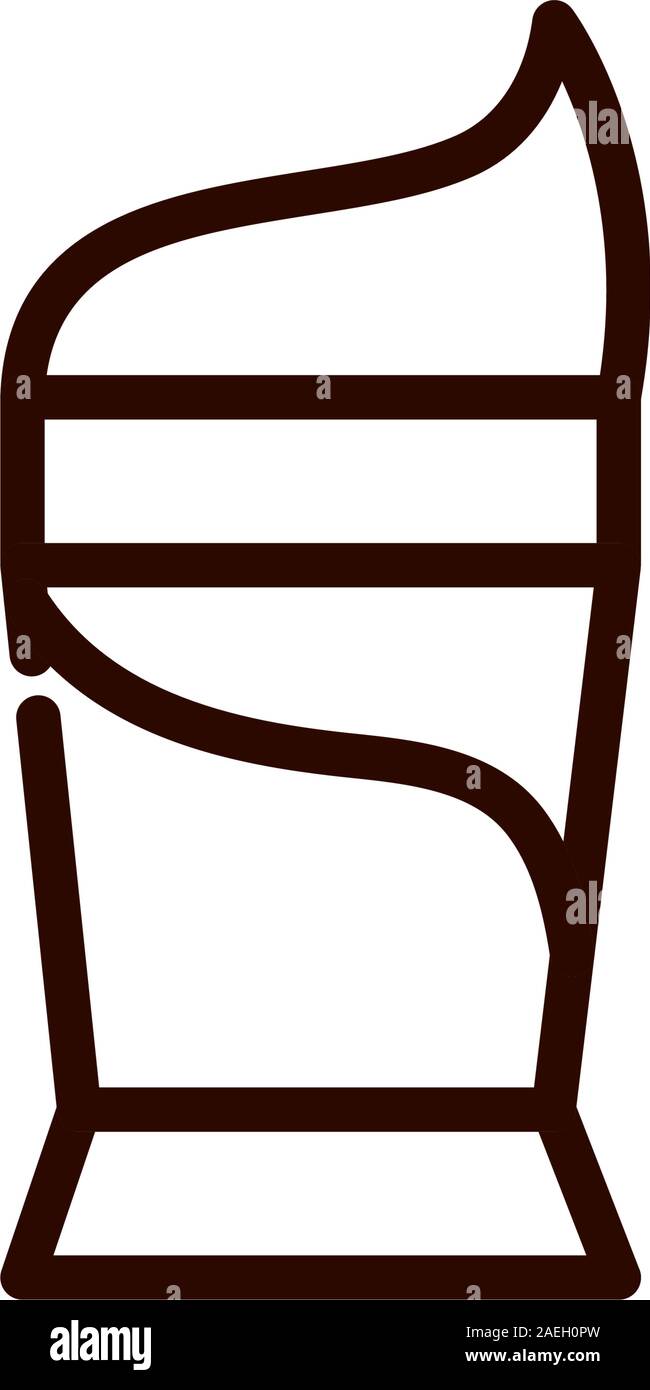 coffee cream drink line design vector illustration Stock Vector Image