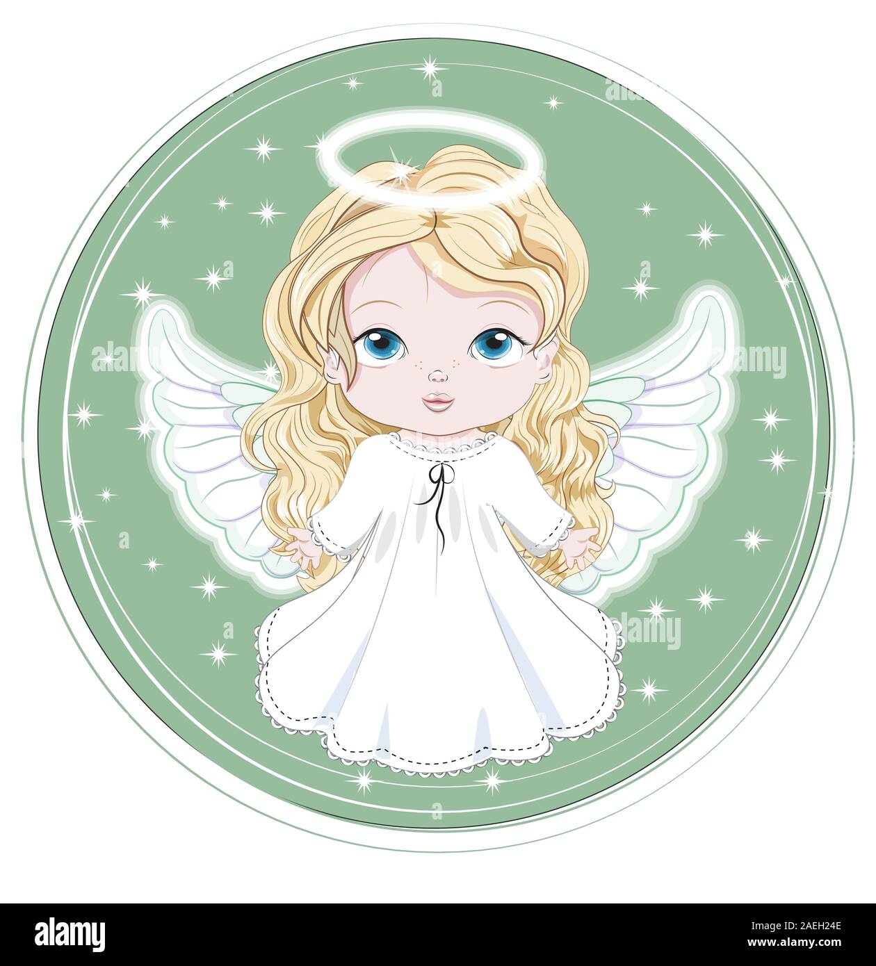 Angel baby Stock Vector Images - Alamy