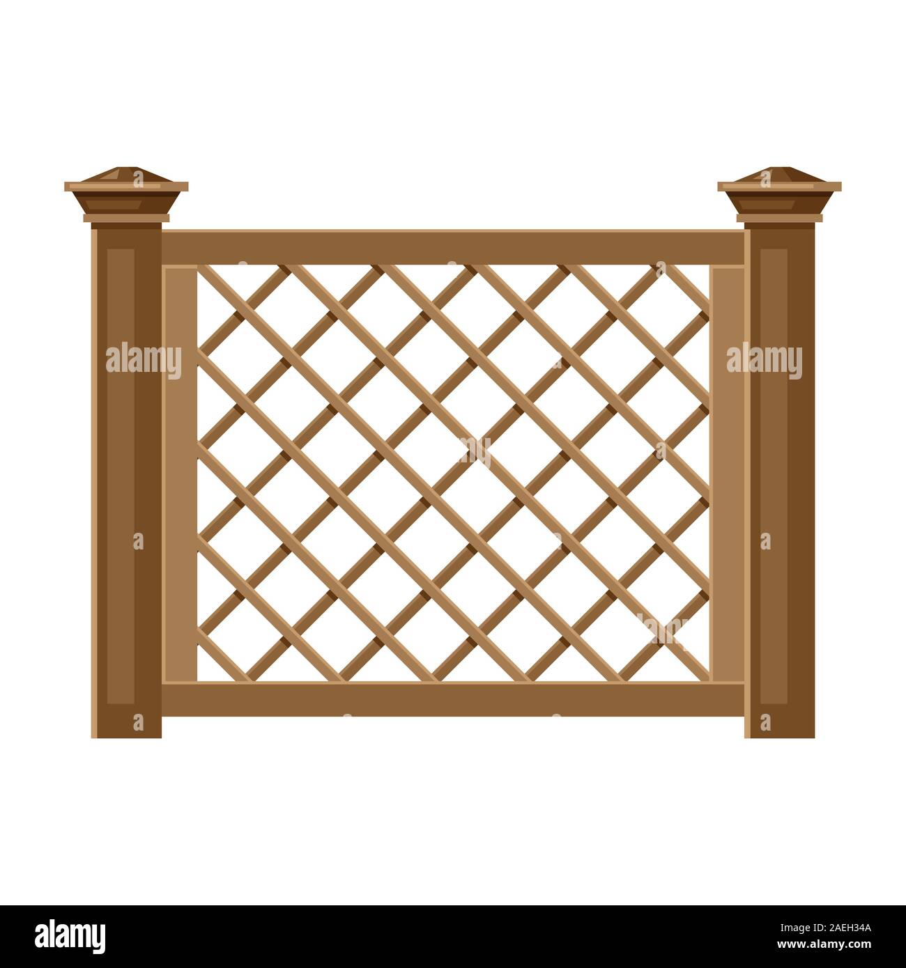 Illustration of white wooden fence Stock Vector Image & Art Alamy