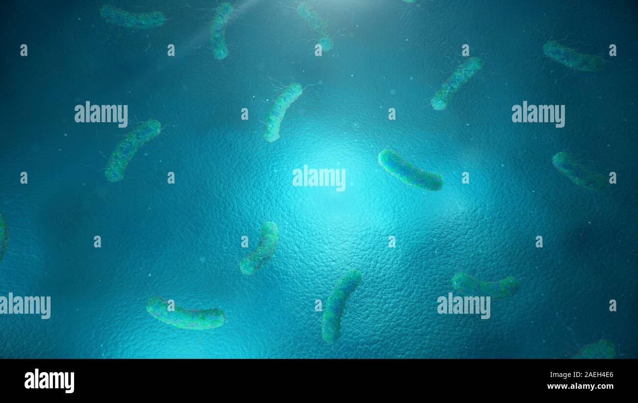Viruses causing infectious diseases, decreased immunity. Concept of viral disease. Virus abstract background. Cell infect organism. Abstract Stock Photo