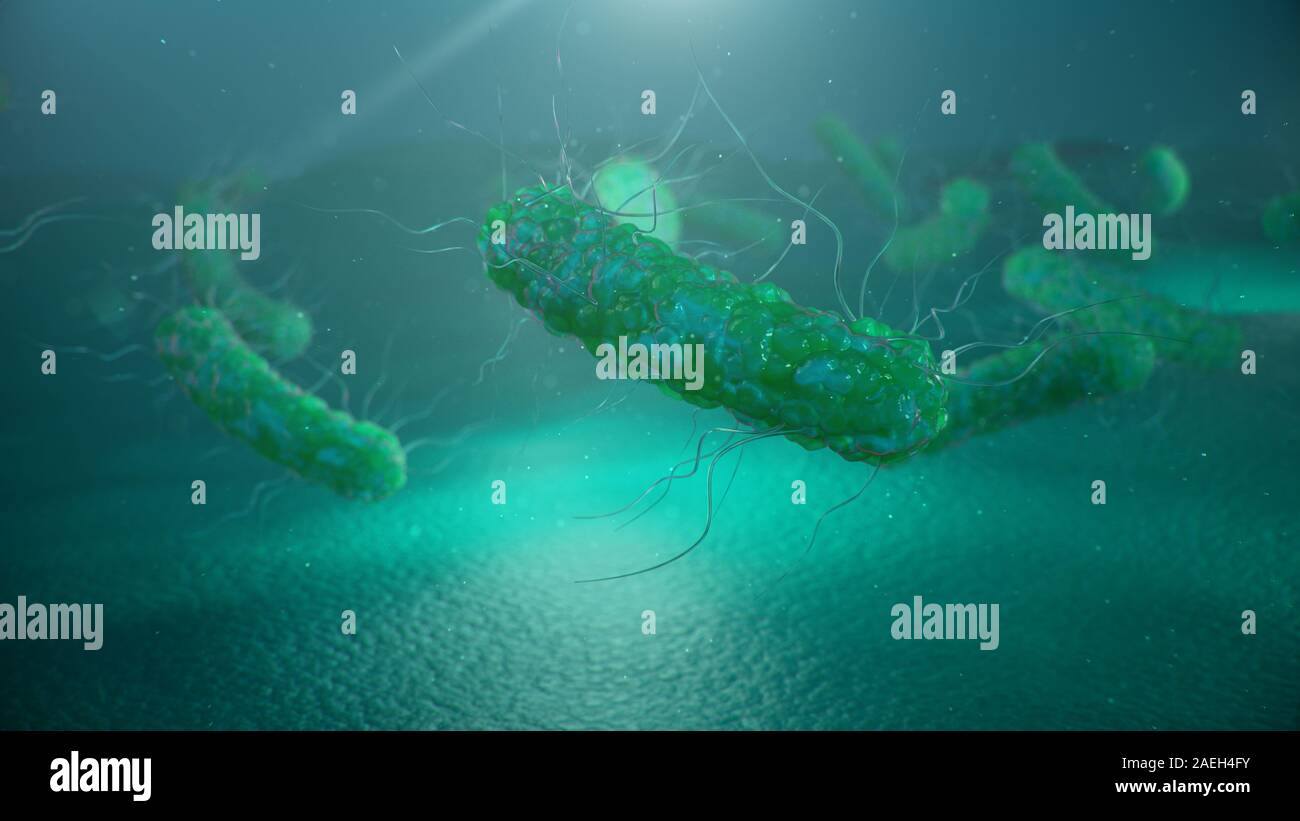 Viruses causing infectious diseases, decreased immunity. Concept of viral disease. Virus abstract background. Cell infect organism. Abstract Stock Photo