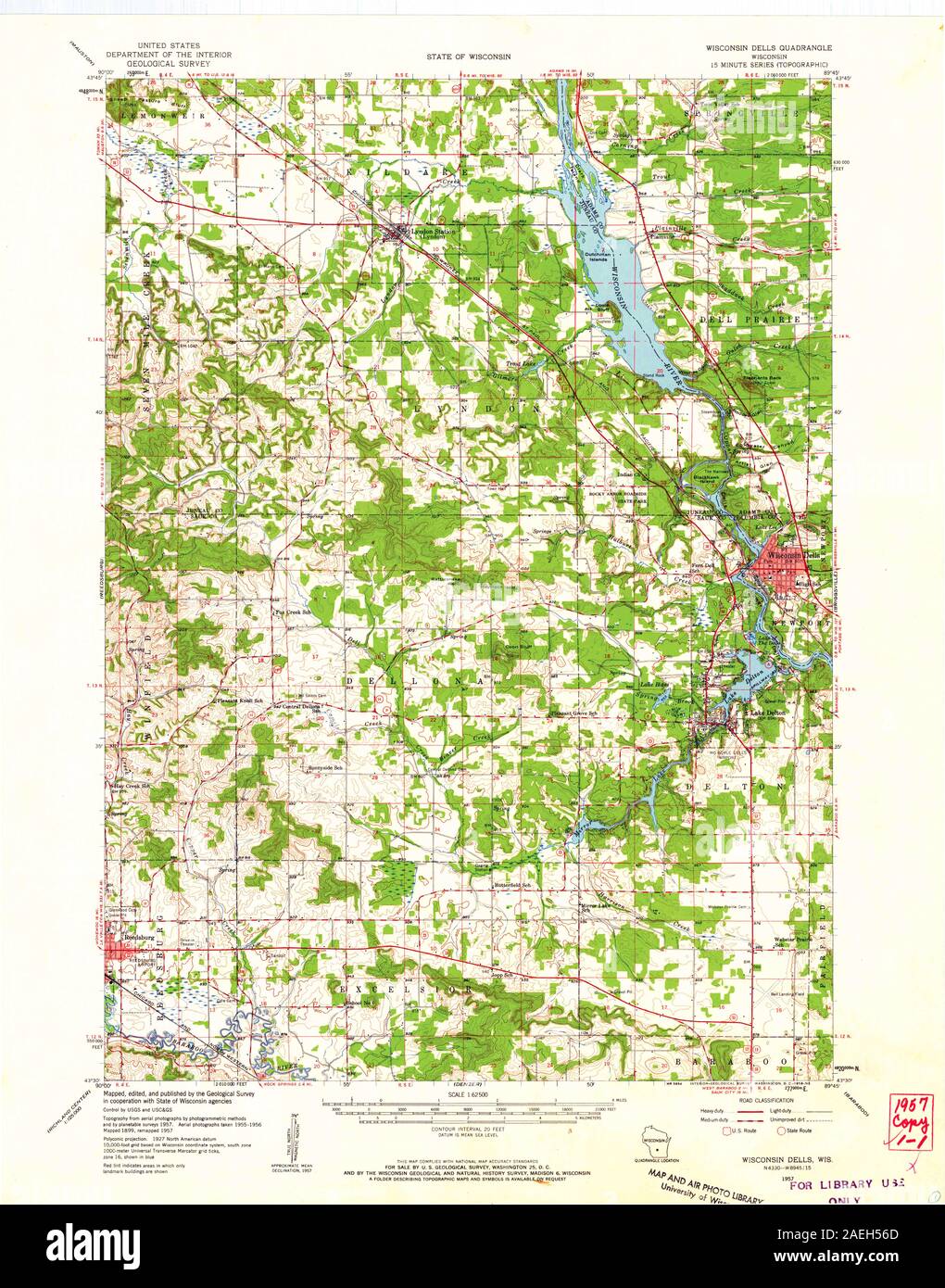 Map Of Wisconsin Dells Area Wisconsin Dells Map High Resolution Stock Photography And Images - Alamy