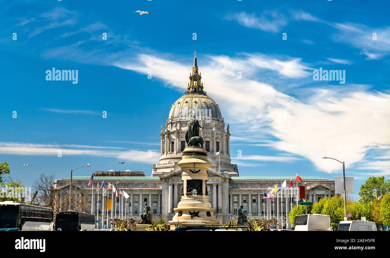 San Francisco City Hall in California Stock Photo