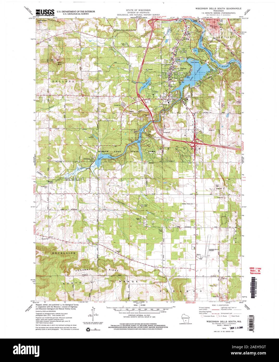Map of wisconsin dells hires stock photography and images Alamy