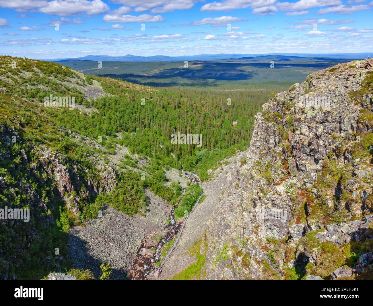 Aerial view rocky canyon area hi-res stock photography and images - Alamy