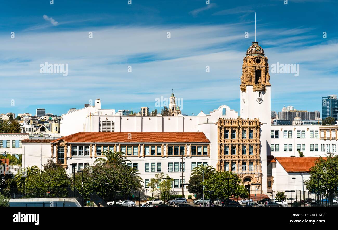 Mission High School in San Francisco, California Stock Photo Alamy