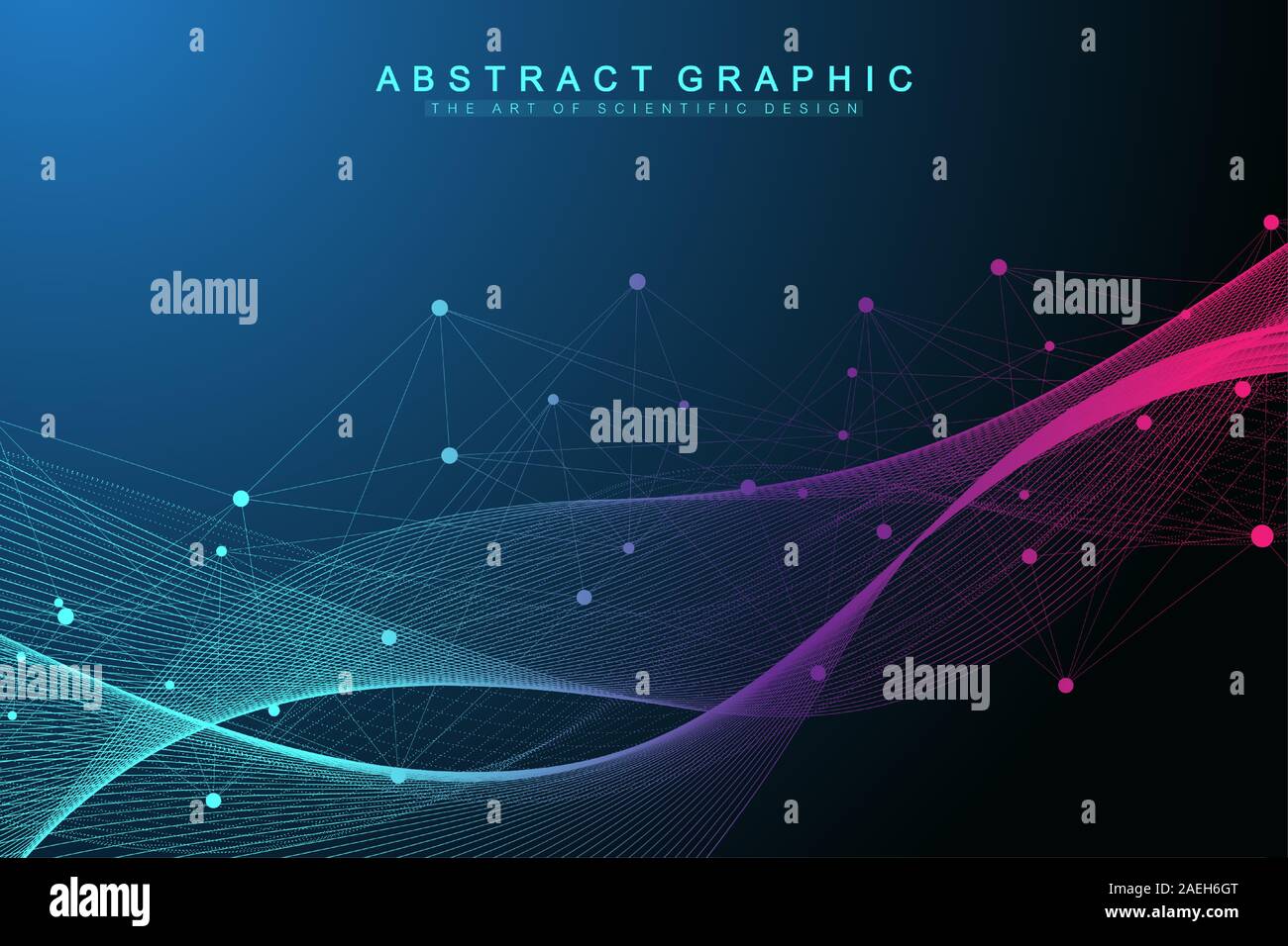 Nano technologies abstract background. Cyber technology concept. Artificial Intelligence, virtual reality, bionics, robotics, global network Stock Vector