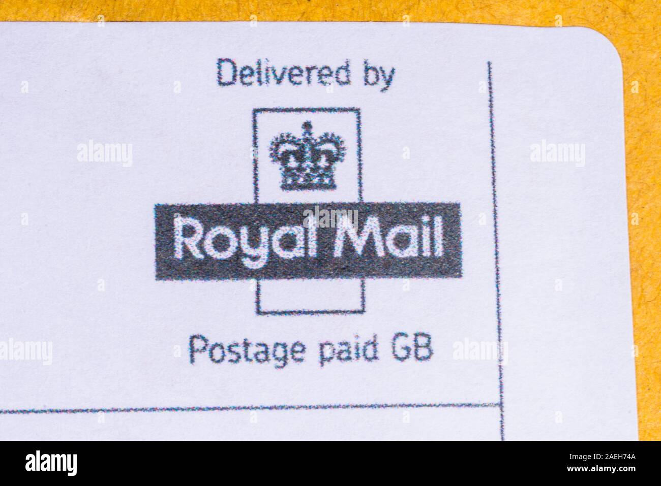 Prepaid labels royal mail