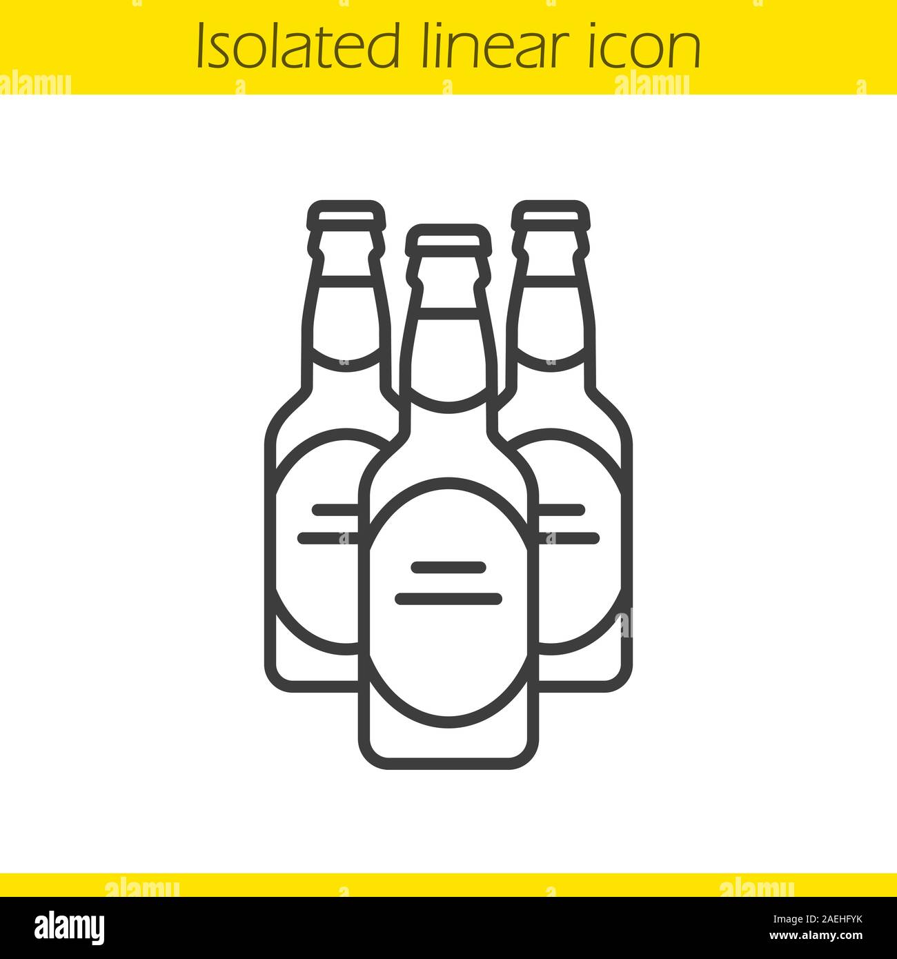 Vector Sketch Bottle Beer Bottle Isolated Stock Vector (Royalty Free)  669402790 | Shutterstock