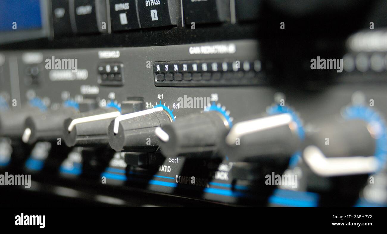 Audio effects processors in a rack. Sound Recording Equipment (Media