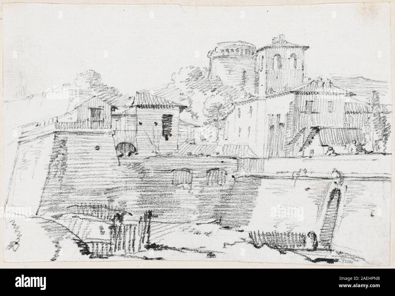 JosephMarie Vien, A Fortified Town in Italy, 17441750 A Fortified
