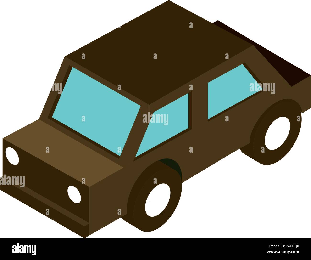 transport sedan car vehicle isometric icon vector illustration Stock ...