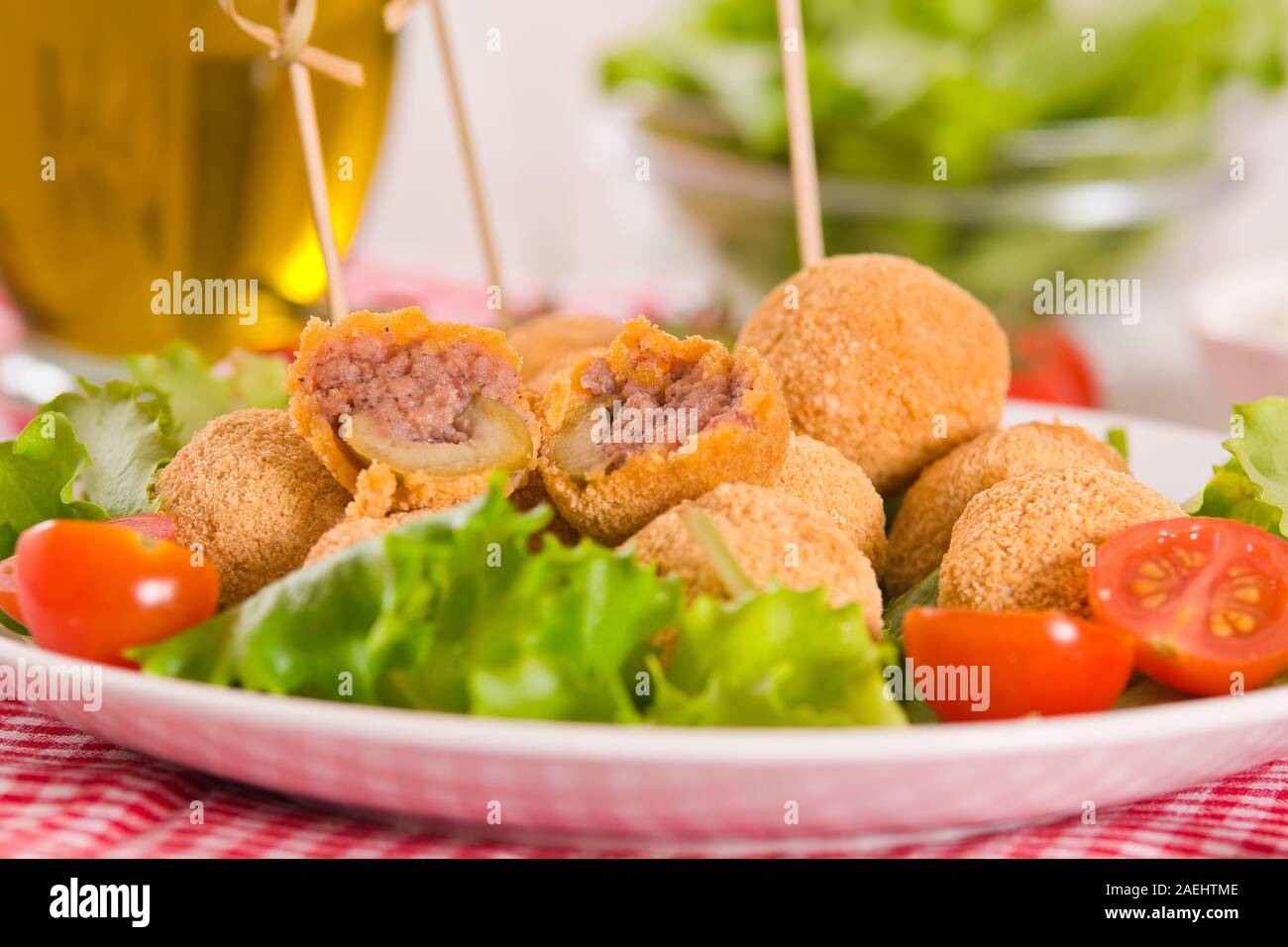 Ascoli stuffed olives Stock Photo Alamy