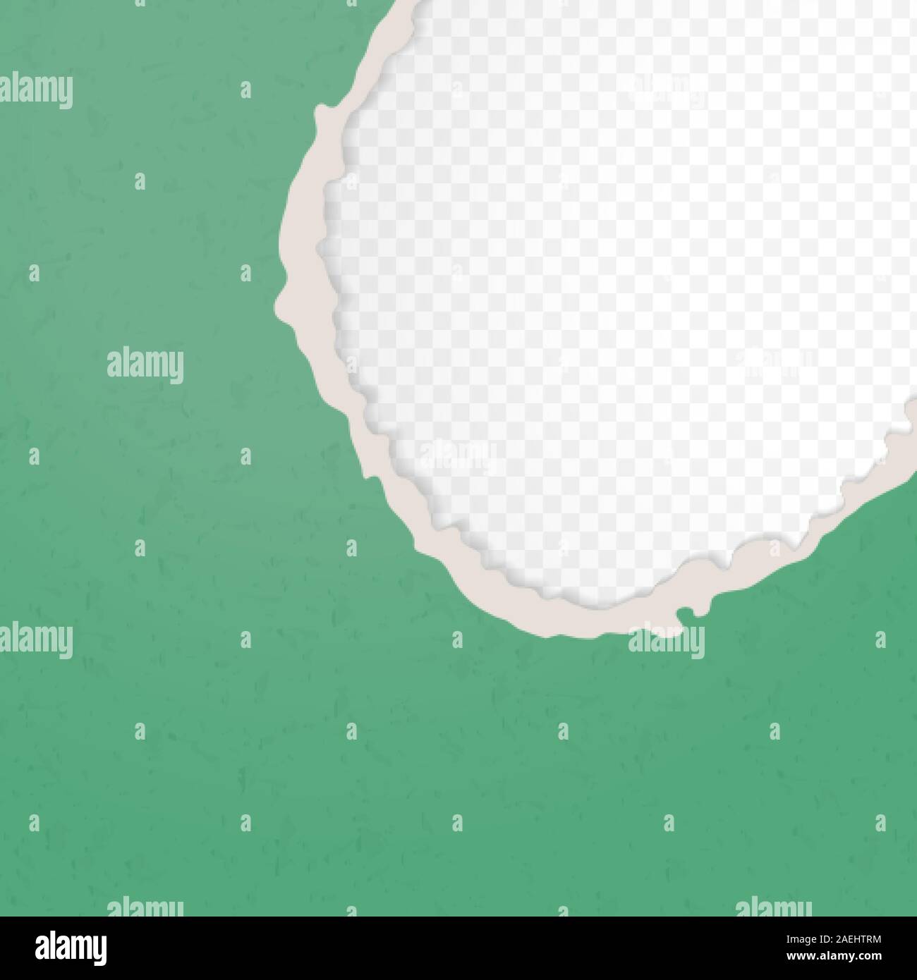 A hole in the ripped recycled paper background. Cardboard or paperboard ...